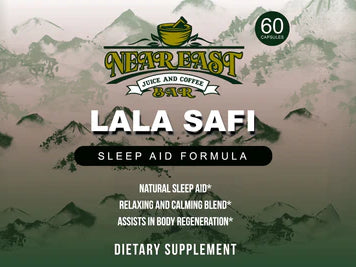 Lala Safi natural sleep aid herbal supplement bottle