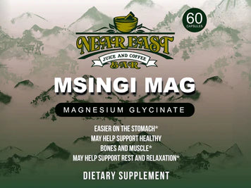 Msingi Mag magnesium glycinate 250 mg dietary supplement bottle